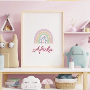 Cuadro Infantil Pastel con nombre