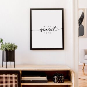 Cuadro con lámina Home Sweet Home