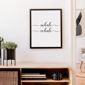 Cuadro con lámina Inhale Exhale
