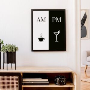 Cuadro con lámina AM PM