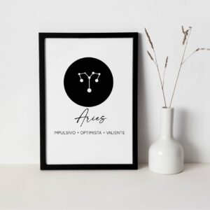 Cuadro con lámina Zodíaco Aries