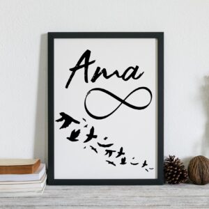 Cuadro con lámina Ama