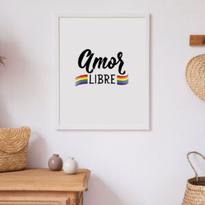Cuadro con lámina Amor Libre