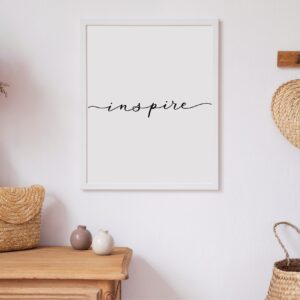 Cuadro con lámina Inspire