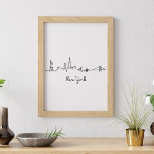 Cuadro con lámina NY Vector