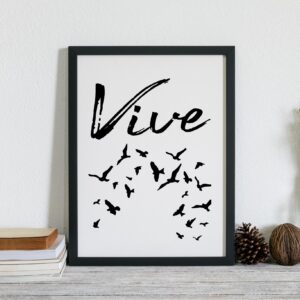 Cuadro con lámina Vive