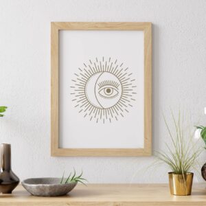 Cuadro con lámina Línea Mística Ojo