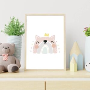 Cuadro Infantil Arcoiris Princesa