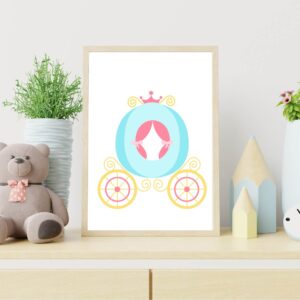 Cuadro Infantil Carroza de Princesas