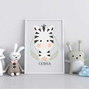 Cuadro Infantil Cebra
