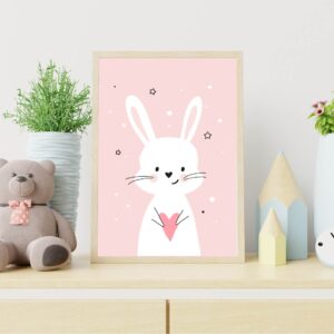 Cuadro Infantil Conejo Love