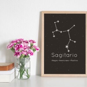 Cuadro con lámina Zodíaco Constelaciones Sagitario