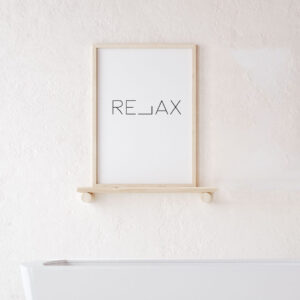 Cuadro con lámina Bathroom Relax