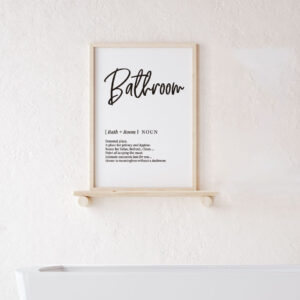 Cuadro con lámina Bathroom