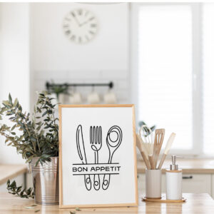Cuadro con lámina Bon Appetit