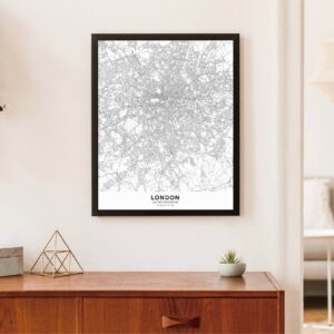 Cuadro con lámina Mapa Londres