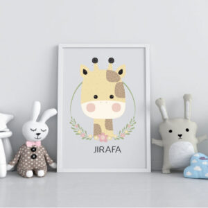 Cuadro Infantil Jirafa