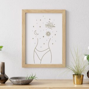 Cuadro con lámina Línea Mística Figura
