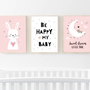 Set Cuadros Infantiles Be Happy