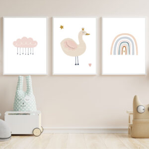 Set Cuadros Infantiles Baby Arcoiris