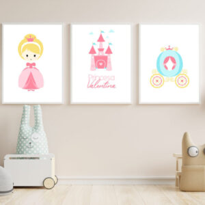 Set Cuadros Infantiles Princesas Personalizado