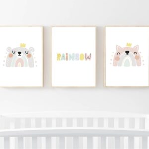 Set Cuadros Infantiles Rainbow