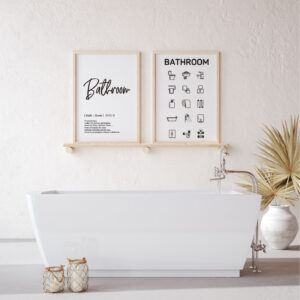 Set Cuadros Bathroom