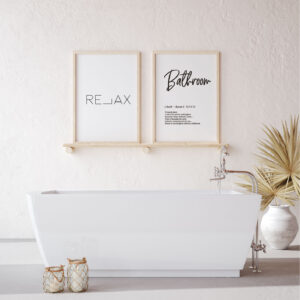 Set Cuadros Bathroom Relax