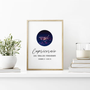 Cuadro con lámina Signo Capricornio