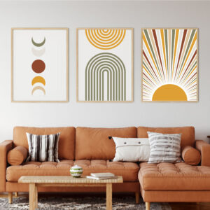 Set Cuadros Boho Sun