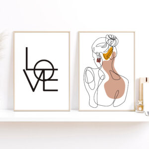 Set Cuadros Love Yourself