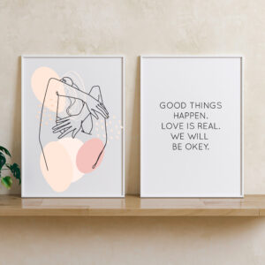 Set Cuadros Love is real