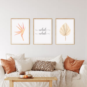 Set Cuadros Inhale Exhale Sweet