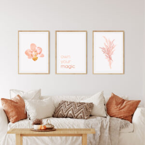 Set Cuadros Magic Flowers