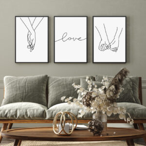 Set Cuadros Love Hands