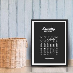 Cuadro con lámina Laundry Dark