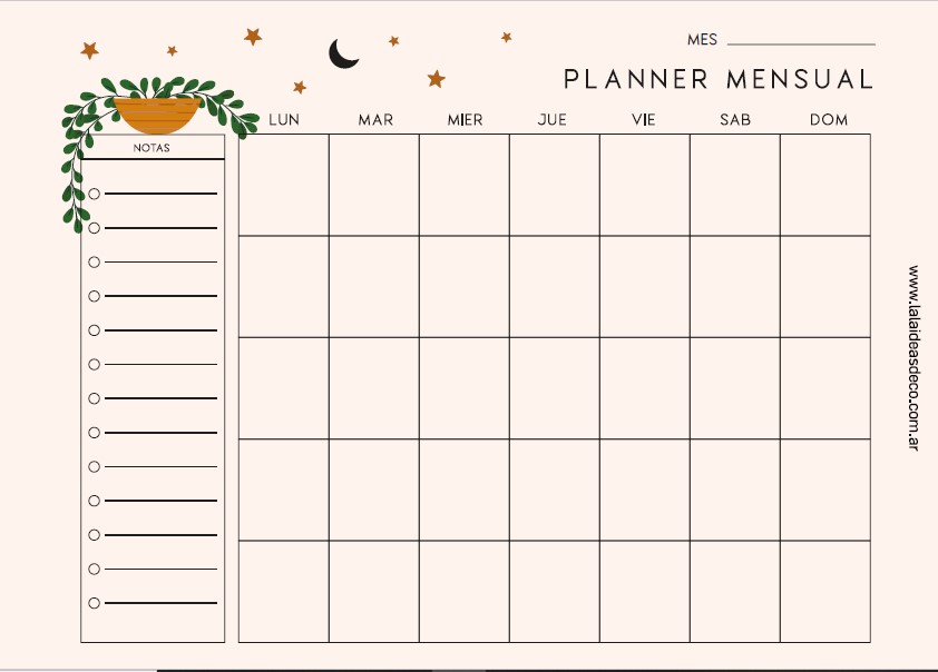 Planner Mensual