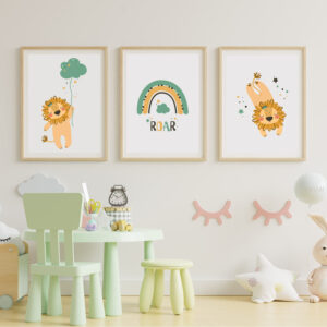 Set Cuadros Infantiles Sweet Lion