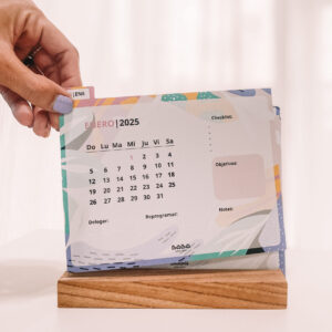 Calendario Tipo Fichero Pastel 2025