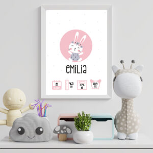 Cuadro de Nacimiento Bebé Iconos