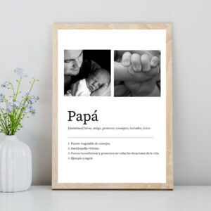 Cuadro con lámina Papá - Fotos & Definición