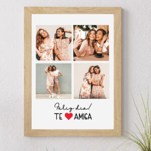 Cuadro con lámina Amigx - Cuadricula Fotos