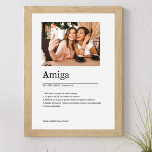 Cuadro con lámina Amigx - Foto & Definición