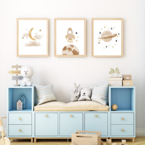 Set Cuadros Infantiles Espacial