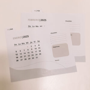 Repuesto Calendario Tipo Fichero Neutro 2025